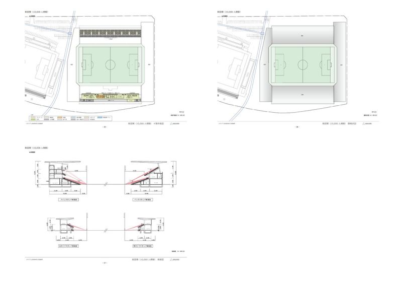 Image for the Tweet beginning: 秋田の新スタジアムの件。
Jリーグに志が低いと言われてしまったプラン。
1.5万人案も必須って先に言ってよと💦
ASP改修案はサイドスタンド裏の人工地盤で既存の2つのフィールドを高い位置から眺められたり、イベントも出来て志高いと思ったけどなあ。
↓続く。
#秋田 #秋田市 #ブラウブリッツ秋田 